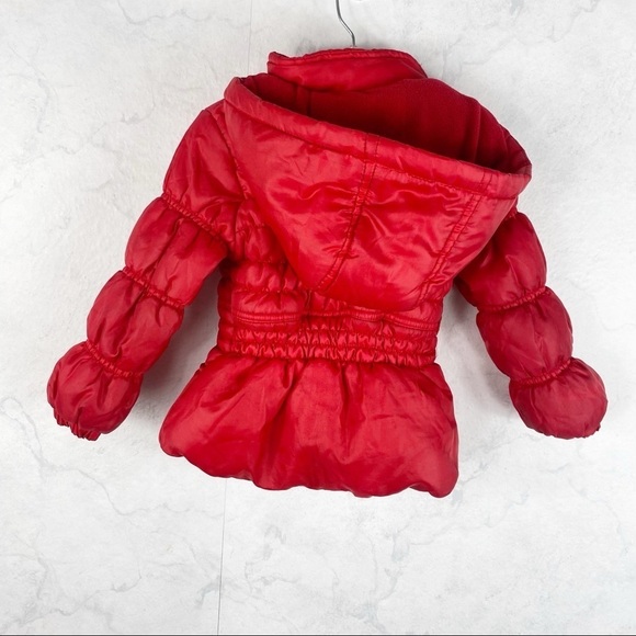 [Disney] Red Minnie Mouse Puffer Jacket - Picture 2 of 2